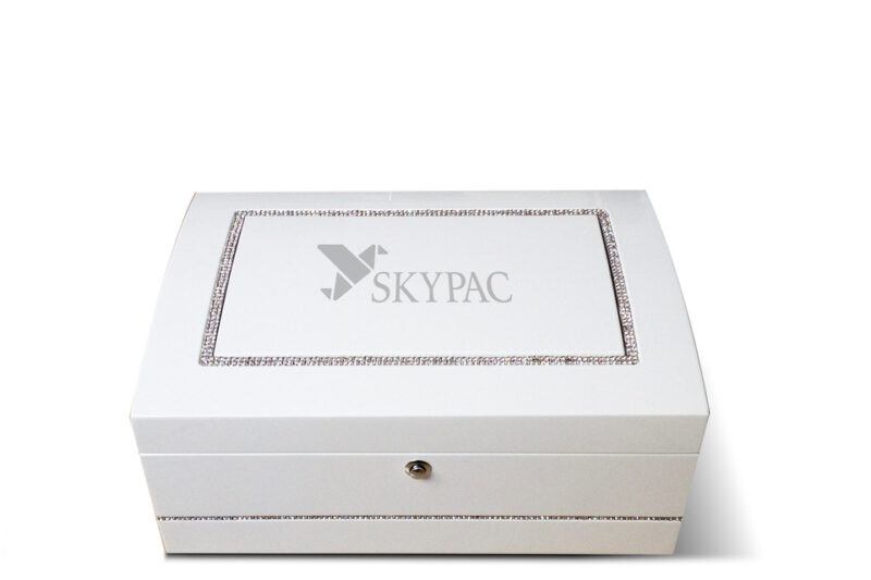 High Quality Wooden high glossy Painting Cosmetics Luxury box